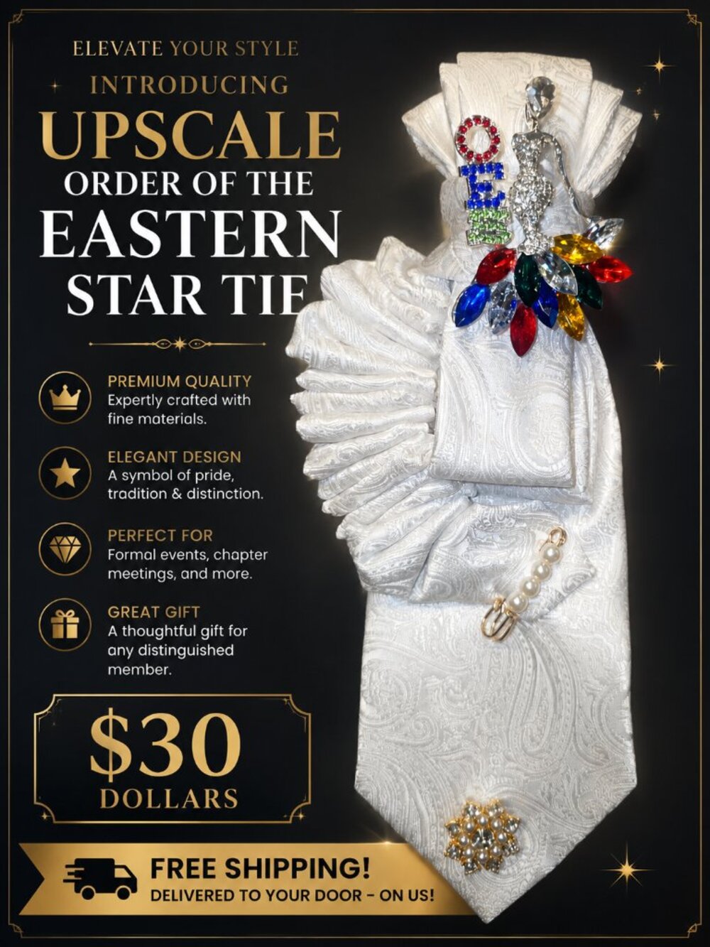 OES Order of The Eastern Star Ties